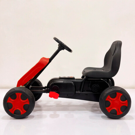 Auto Go Karting Pedal Infantil Cuatriciclo Carrera Rojo