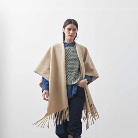 PONCHO FAVA Beige