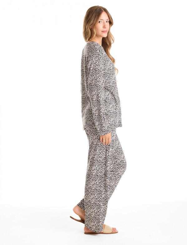 Pijama Con Pantalon MULTI/BLANCO