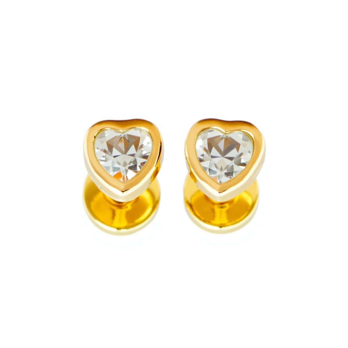 Abridores Corazón-Oro 18k-Piedra Zirconia-AB9523 - conpiedra 