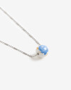 Cadena Corta con Dije Con Dijes Collar Con Dije Oriental - Plateado Rodio