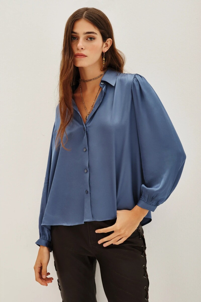 CAMISA LINA Azul