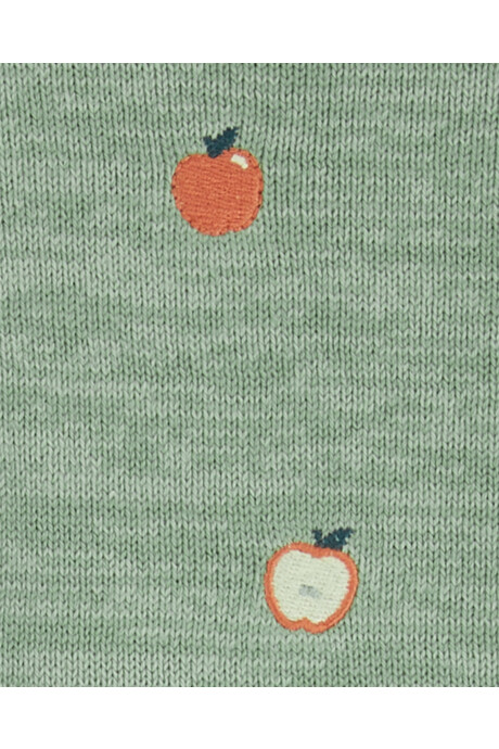 Set dos piezas, pantalón jean y buzo de algodón, diseño frutal Sin color