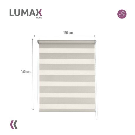 Cortina Roller Zebra Simple Lumax 1.2 X 1.6m Gran Calidad Beige