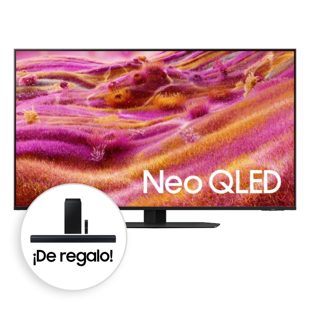 Smart TV Samsung 50" Neo QLED 4K QN90F TV Gaming (2025) + Barra de sonido 2.1 ch HW-C450 ¡De Regalo! 