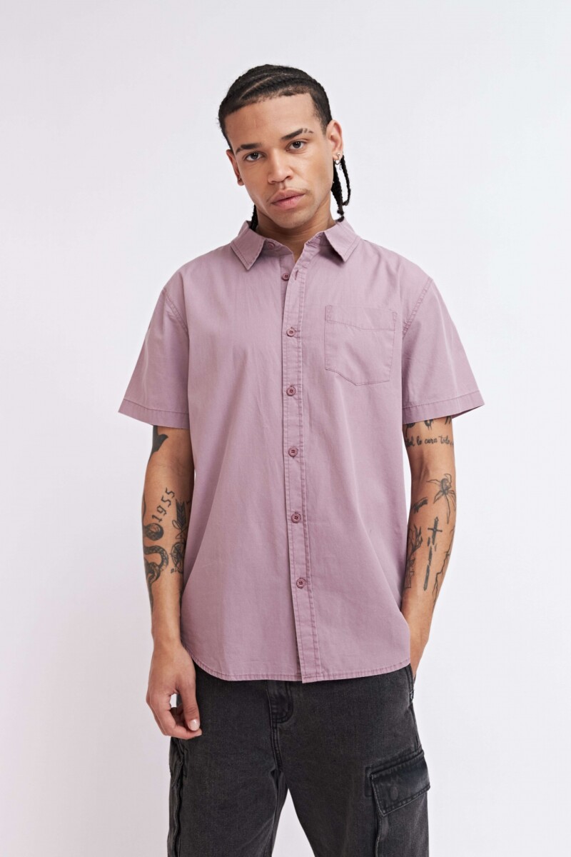 CAMISA SOLID - VIOLETA 