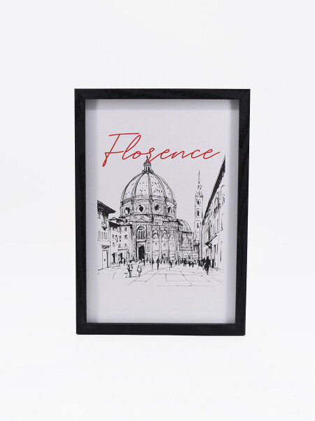 CUADRO FLO CON MARCO ESTAMPADO 1