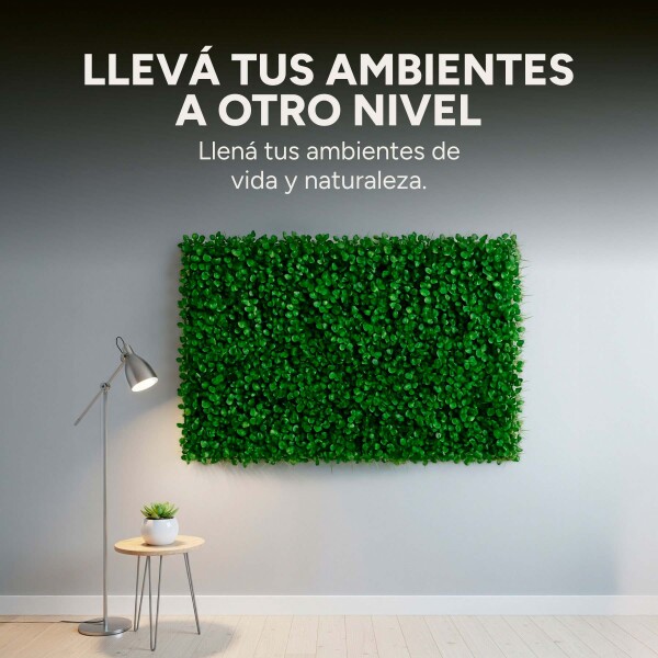 Panel Cesped X2 Pasto Artificial Pared Jardin 60x40cm Muro Panel Cesped X2 Pasto Artificial Pared Jardin 60x40cm Muro