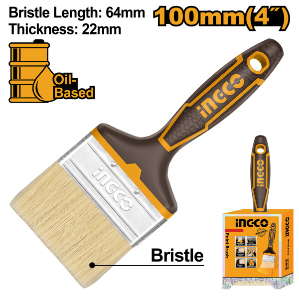 PINCEL 4´´ INGCO CHPTB8704 INDUSTRIALES PINCEL 4´´ INGCO CHPTB8704 INDUSTRIALES