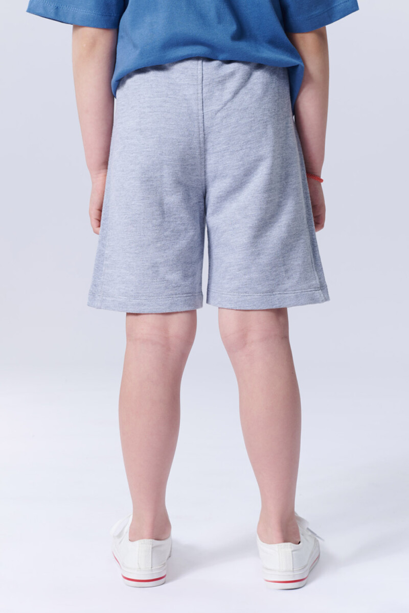 Bermuda deportiva liviana Gris Melange