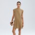 VESTIDO CURTO FEM MARRÓN MEDIO