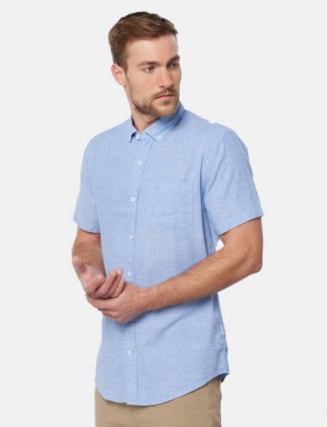 CAMISA DE LINO Azul