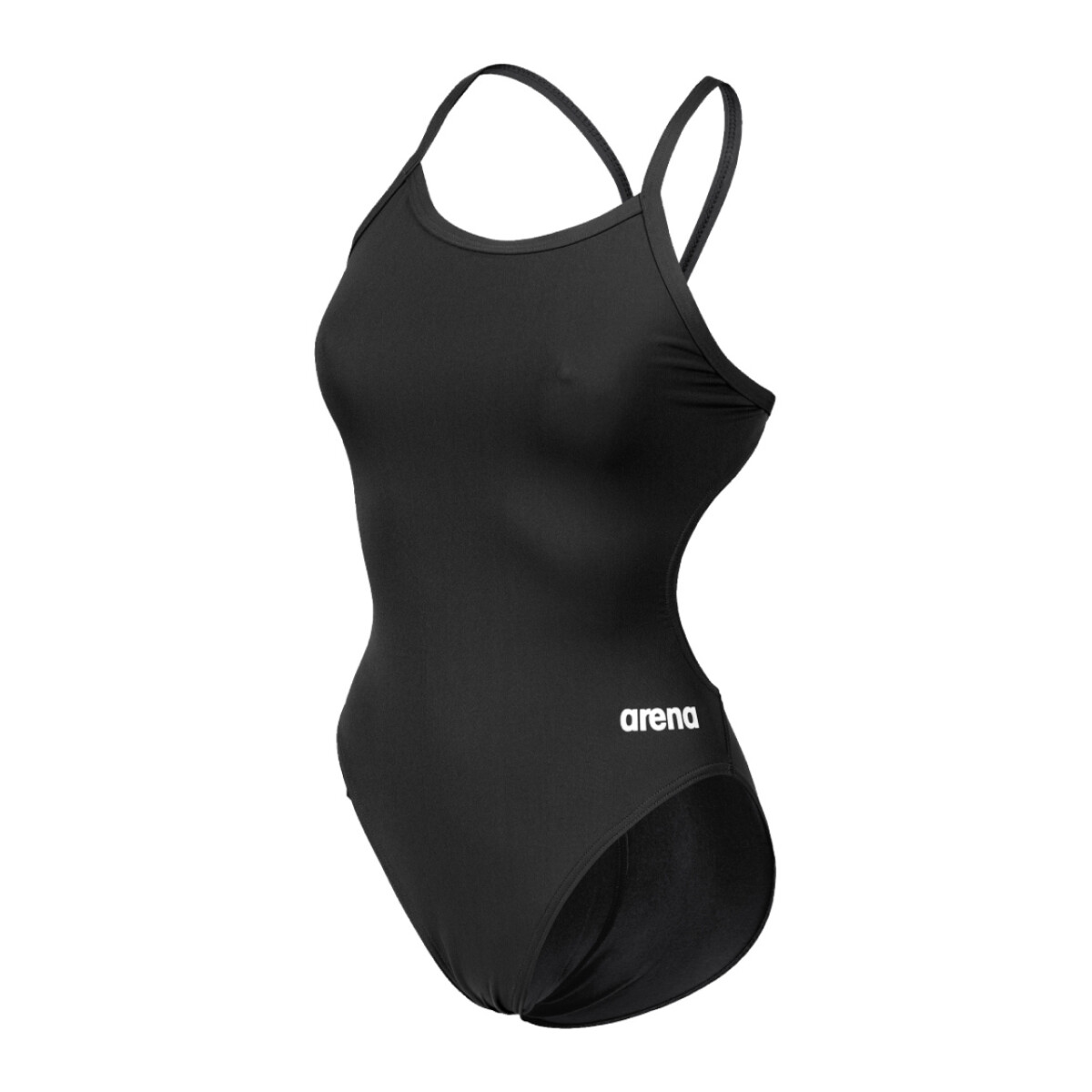 Malla de Entenamiento para Natación Mujer Arena Women's Team Swimsuit Challenge Solid - Negro-Blanco 