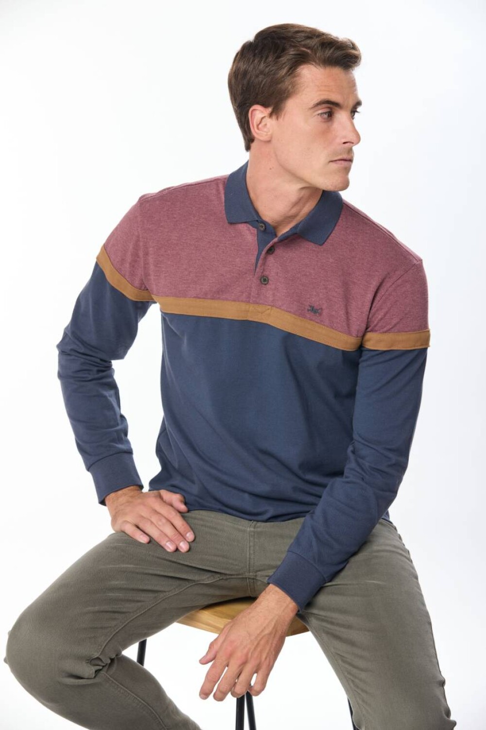REMERA RAYADA Bordo