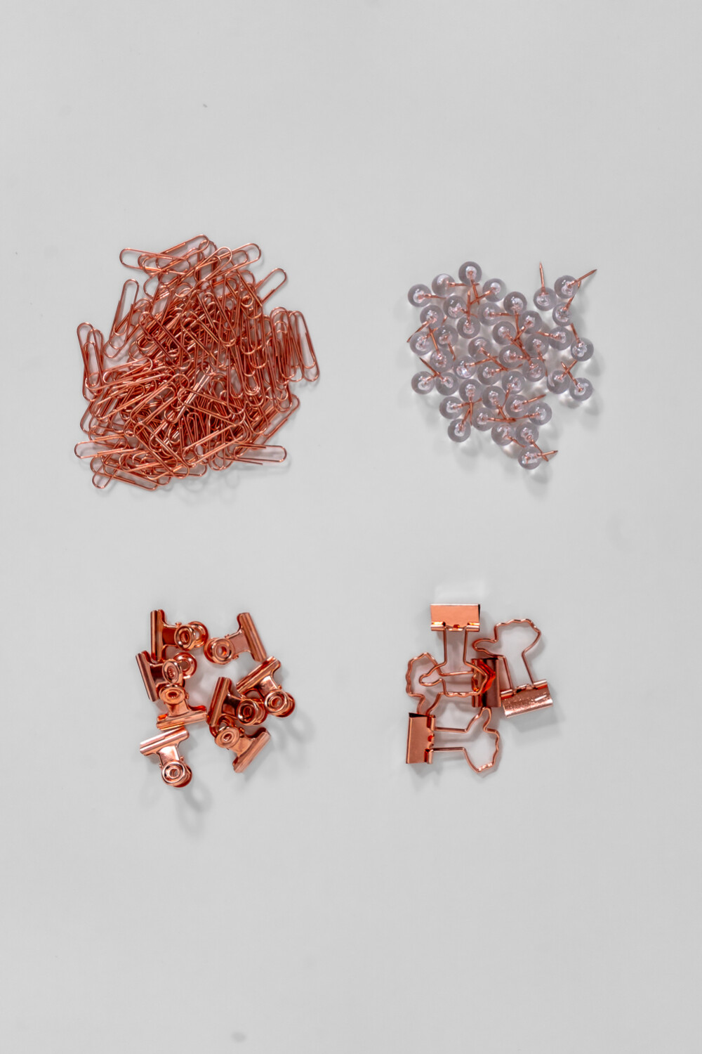 Set Pins & Clips, Cobre Color Unico