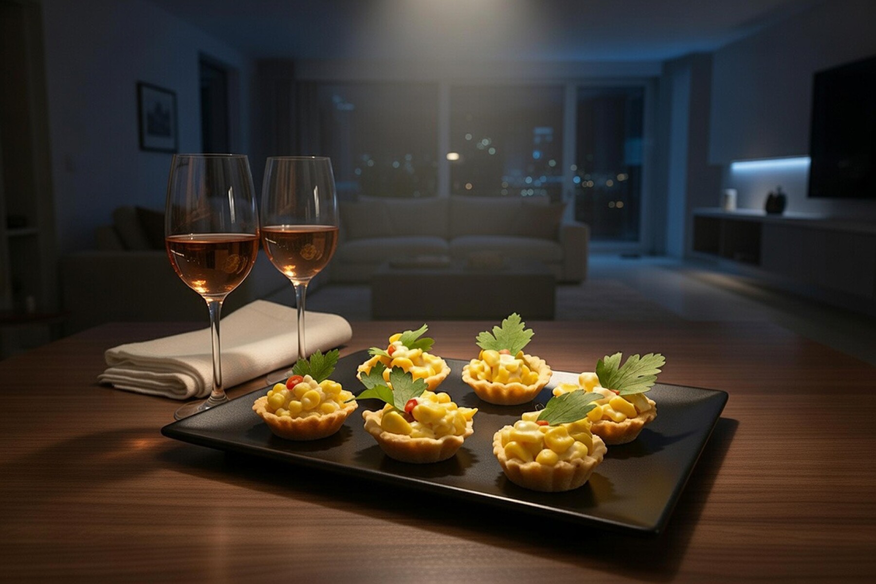 6 Canapés de Choclo 