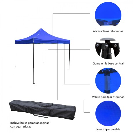 Gazebo Plegable Reforzado Toldo Carpa 6x3m Gazebo Plegable Reforzado Toldo Carpa 6x3m