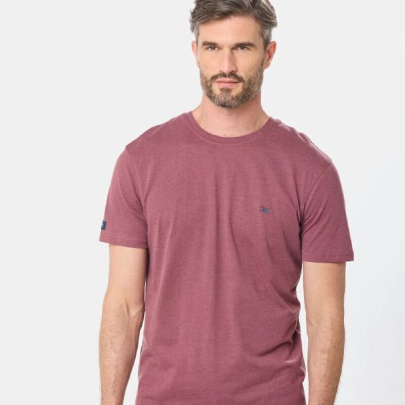 Remera Manga Corta Legacy Bordo Melange