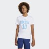Remera Adidas Messi Nombre y Número Blanco