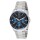 Reloj análogo Casio en acero Plateado,Negro,Azul