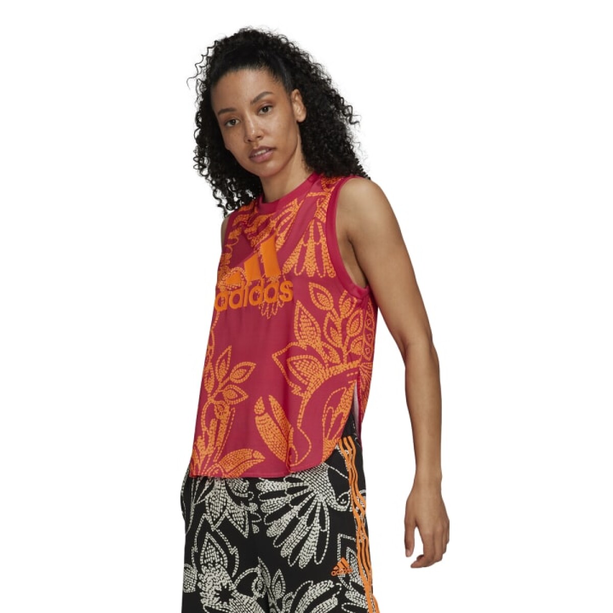 Musculosa Adidas Farm Rio de Mujer - HL6082 - Rojo 