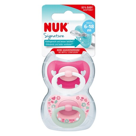 CHUPETE NUK NENA SIGNATURE T2 DE 6 A 18 MESES SILICONA CHUPETE NUK NENA SIGNATURE T2 DE 6 A 18 MESES SILICONA