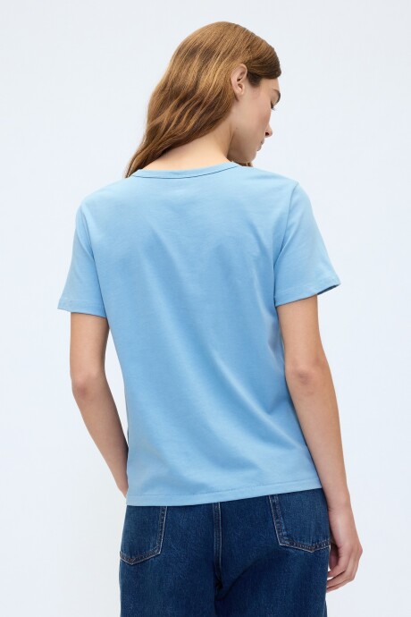Remera Oso Brannan Mujer Blue Stone