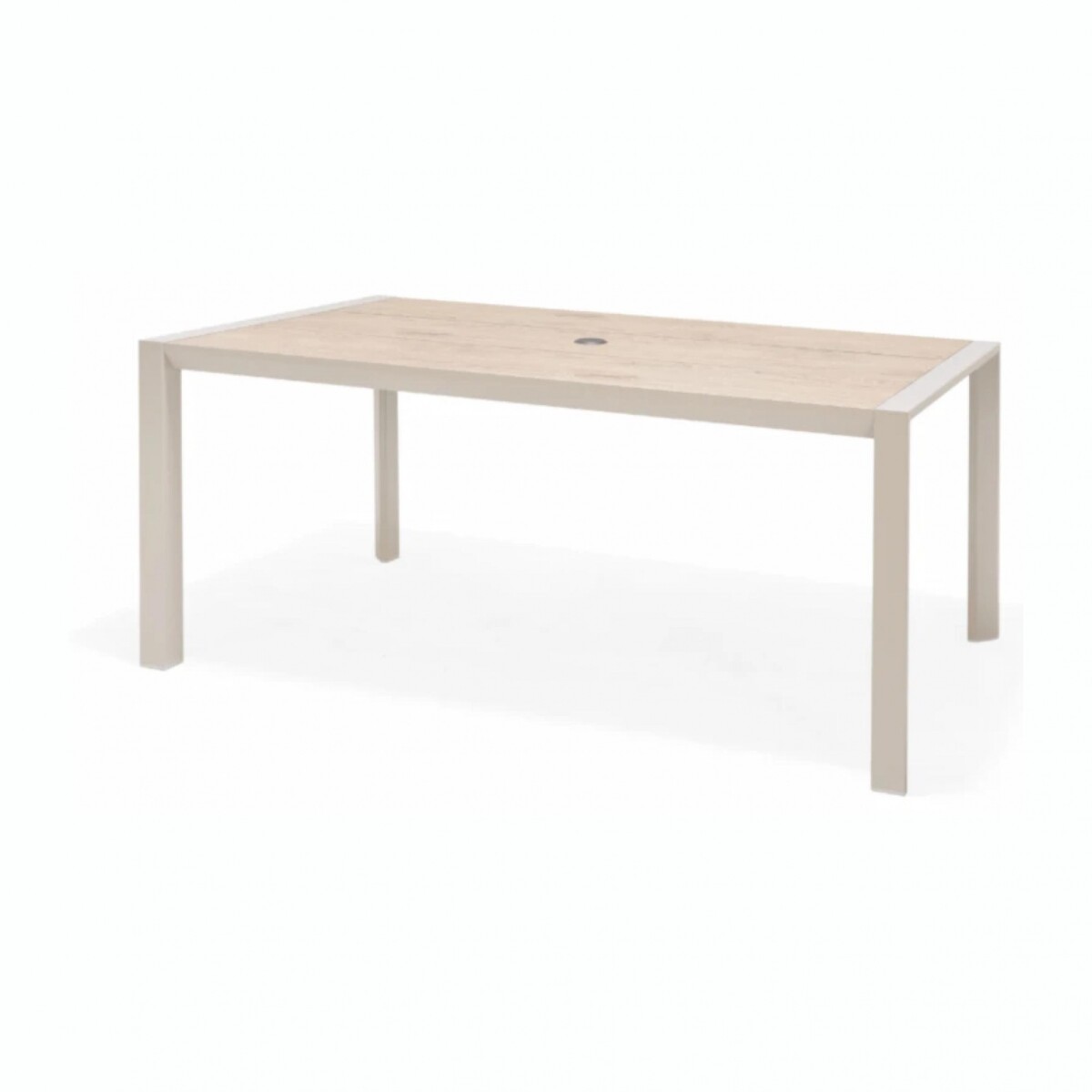 Mesa Rectangular Para Jardín RUSTICO Urbanite 160X90 CM - Beige 