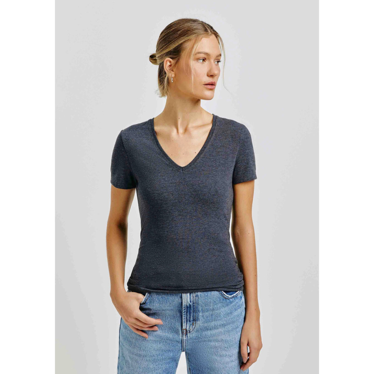 BLUSA MM FEM - MESCLA OSCURO 