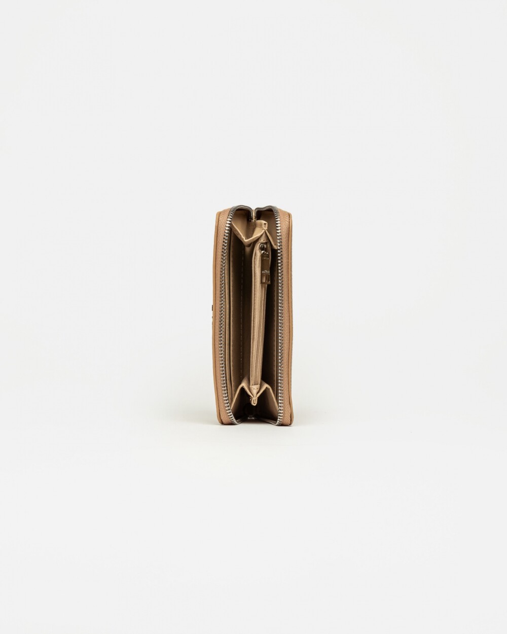 Billetera Mint en efecto cuero Camel