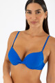 Top push up yes liso Azul vibrante