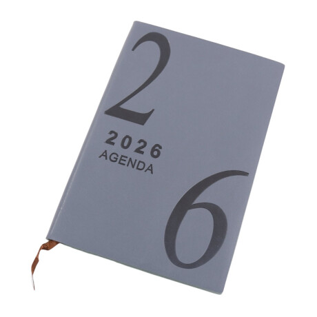 Agenda 2026 de cuerina lisa con indicador Agenda 2026 de cuerina lisa con indicador