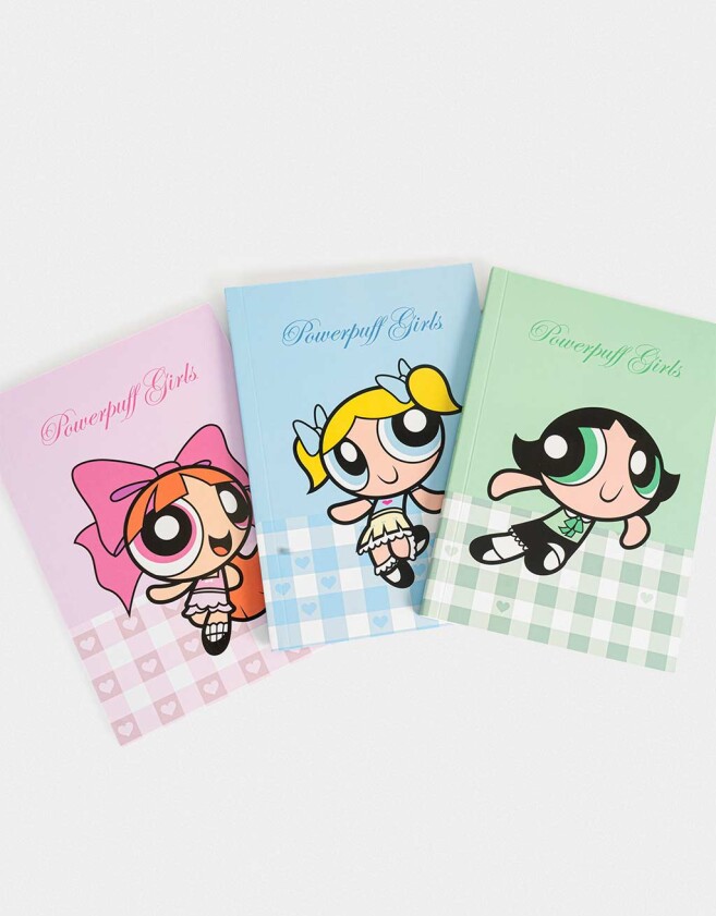 Anotadores Cuadernos y Memos Set en Caja Set De Cuadernos Chicas Superpoderosas - Combinacion Multicolor