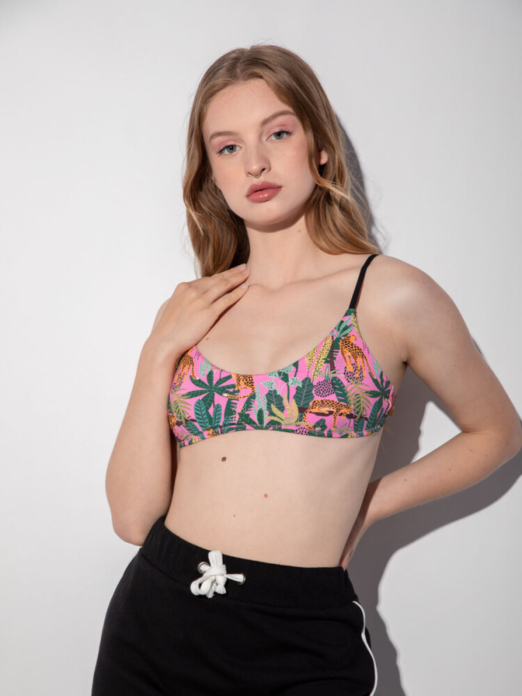 TOP ENTERO JUNGLE LEOPARD Chicle