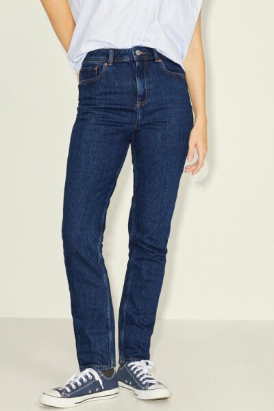 Jeans Berlin Tiro Alto Dark Blue Denim