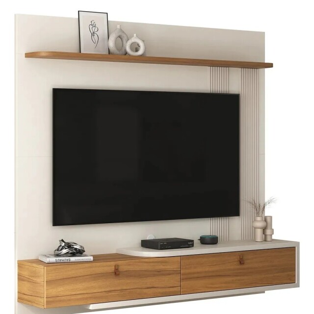 PANEL RACK FLOTANTE MODULAR PARA TV DE 65 PULGADAS PANEL RACK FLOTANTE MODULAR PARA TV DE 65 PULGADAS