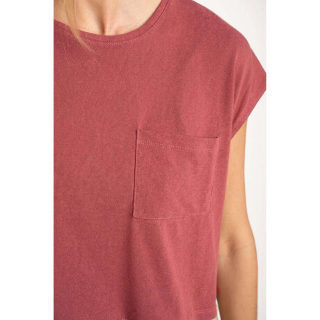 Remera Algod0n Burgundy