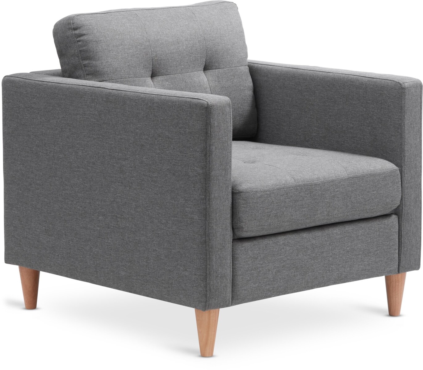 Sillón FALSLEV 1 cuerpo tela gris 