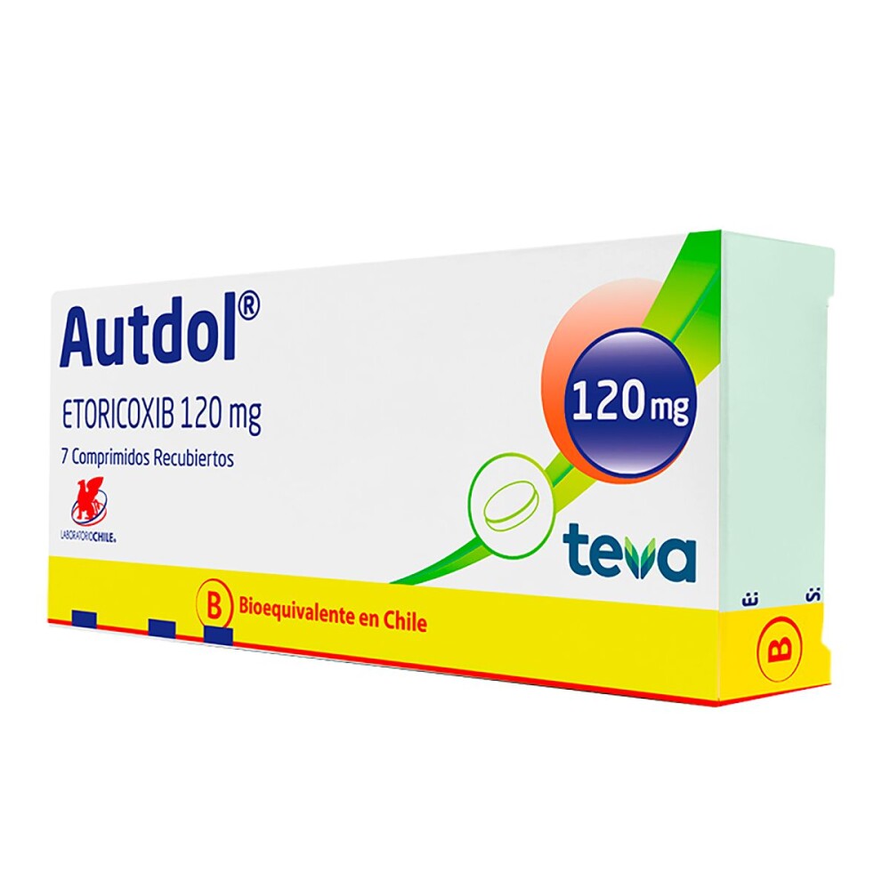 AUTDOL 120 MG. CJ X 7 COMP. REC. única
