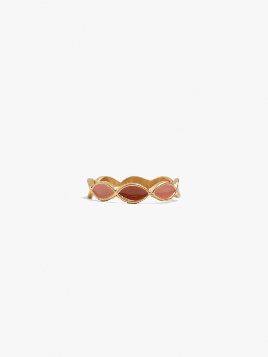 Anillo Con Esmalte multicolor