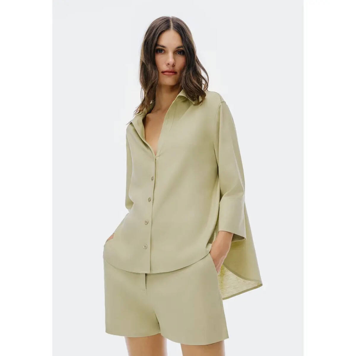 CAMISA FEM - VERDE CLARO 