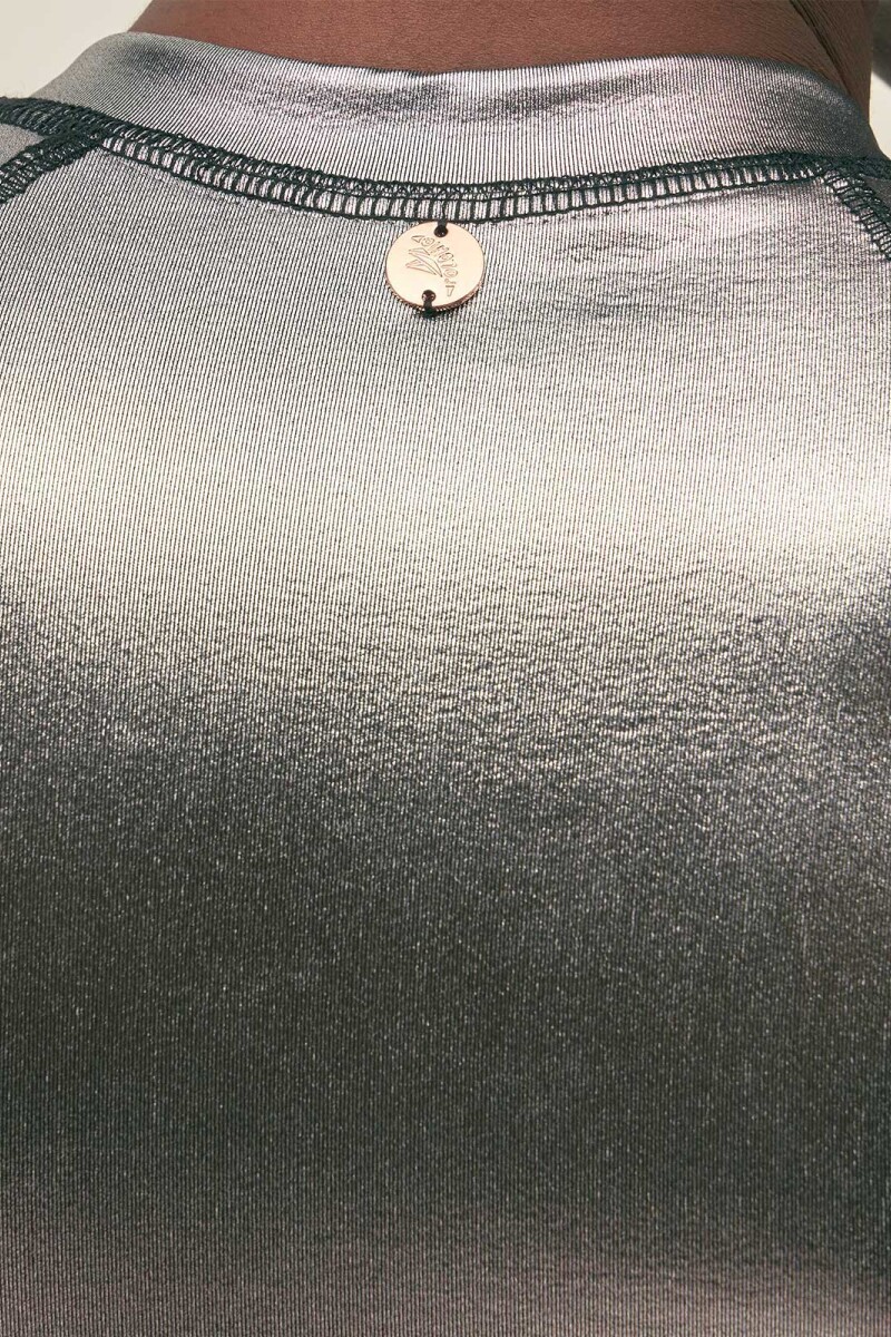 LONG SLEEVE ONE PIECE Silver