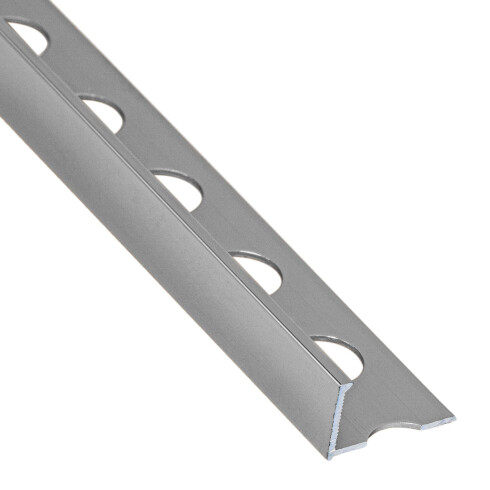 Perfil Aluminio En L 10Mm 2.6 Mts Plata Brillo Alumacer 000