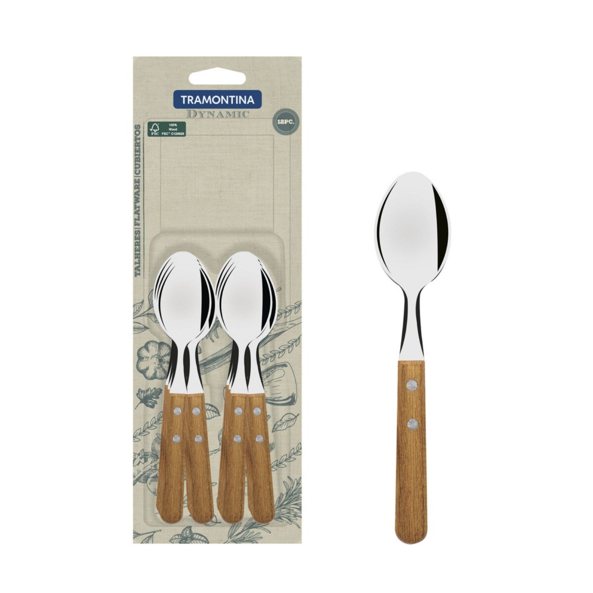 Cucharas de té x12 Dynamic | Tramontina 22307/900 