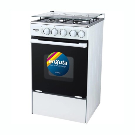 COCINA ENXUTA CENX9504 Cocina ENXUTA CENX9504W A Gas Cuatro Hornallas Tapa De Vidrio