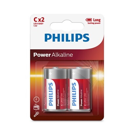 Pilas Alcalinas LR14P2B/97 Philips C X2 001