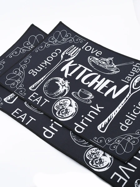 ALFOMBRA BLACK KITCHEN NEGRO