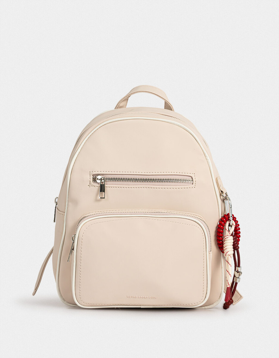 Mochila Cuerina Crudo 