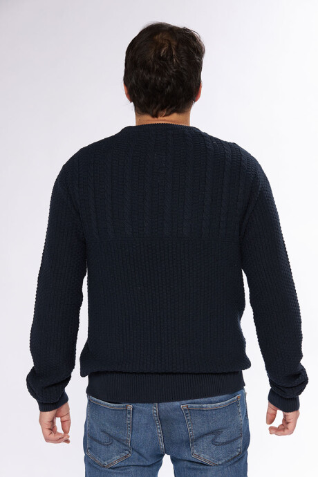 SWEATER COMPE Navy