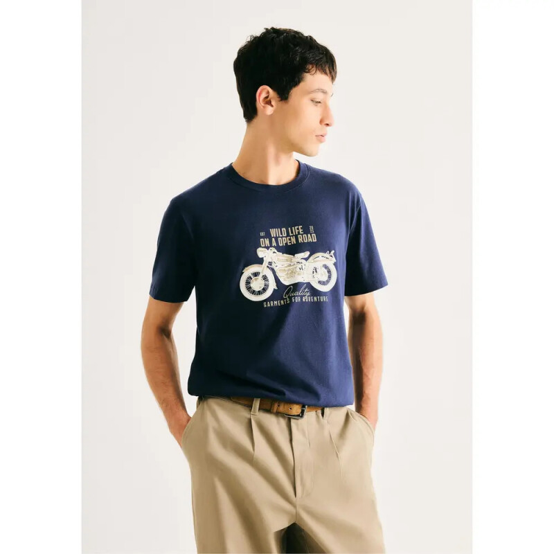 CAMISETA MM AZUL ESCURO